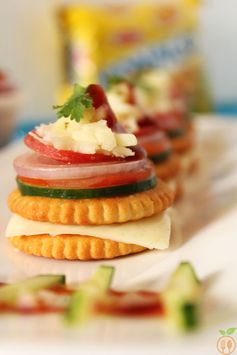 Monaco Biscuit Canapes | Monaco Biscuit Toppings