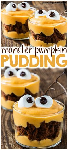 Monster Pumpkin Pie Pudding