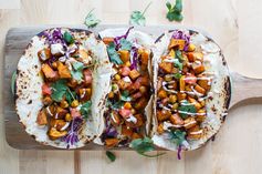 Moroccan Sweet Potato and Chickpea Tacos