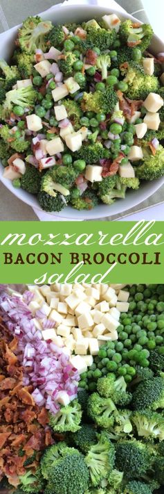 Mozzarella Bacon Broccoli Salad