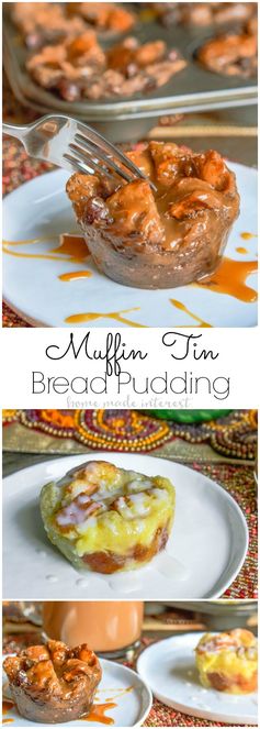 Muffin Tin Bread Pudding