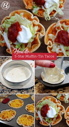 Muffin Tin Chicken Tacos