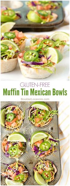 Muffin Tin Mexican Bowls