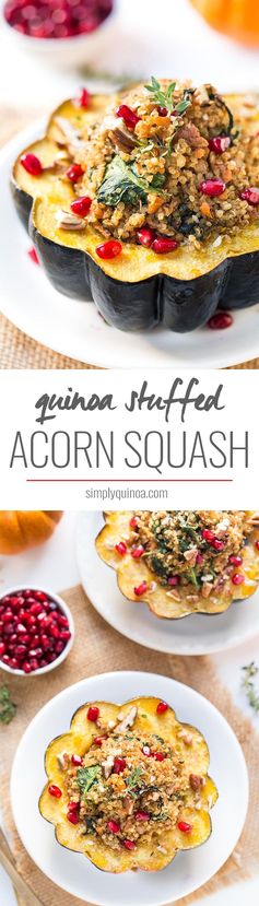 Mushroom & Quinoa Stuffed Acorn Squash