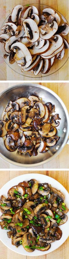 Mushroom and Garlic Saute (Paleo, Gluten Free