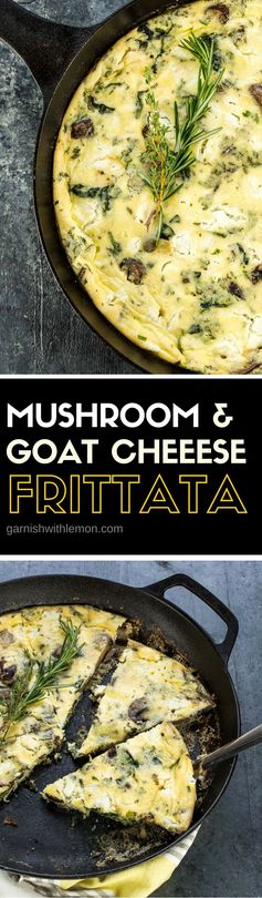 Mushroom and Goat Cheese Frittata