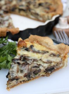 Mushroom and Gruyère tart