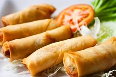 Mushroom Spring Rolls