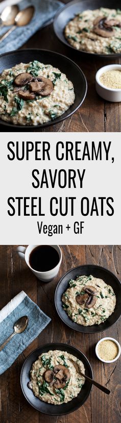 My Favorite Savory Steel Cut Oats (gluten free