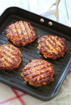 Naked Salmon Burgers with Sriracha Mayo