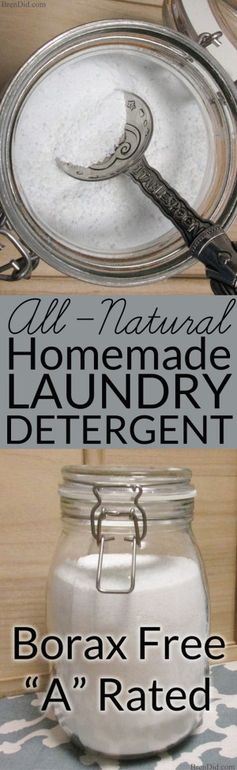 Natural Homemade Laundry Detergent