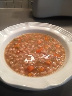 Navy Bean Soup in the Crock Pot