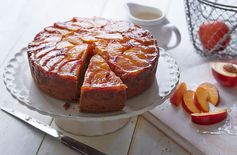 Nectarine upside-down cake