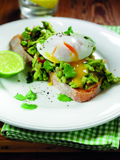 Neil Rankin's eggs and guacamole on toast