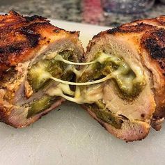 New Mexico Chile Stuffed Pork Tenderloin