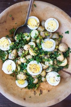 New Potato Salad with Eggs and Mustard