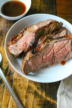 New York Strip Roast with Brandy Aus Jus