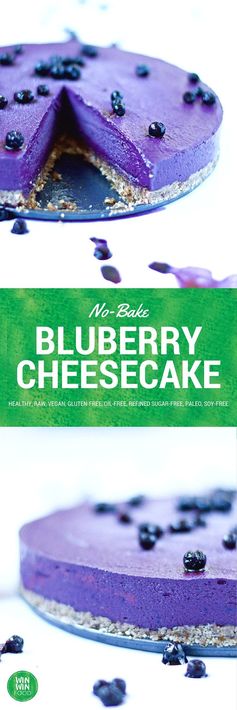 No-Bake Blueberry Cheesecake