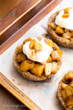 No Bake Caramel Apple Tartlets (Vegan, Gluten Free, Dairy Free