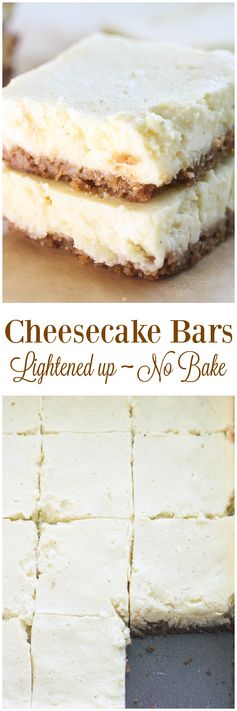 No Bake Cheesecake Bars