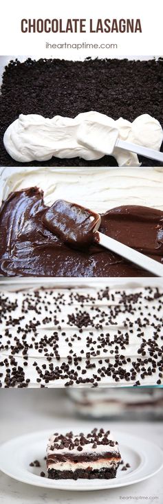 No bake chocolate lasagna