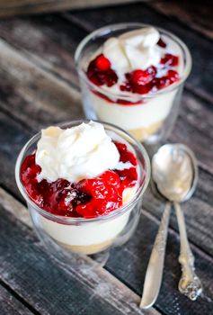 No Bake Cranberry Cheesecake Parfaits