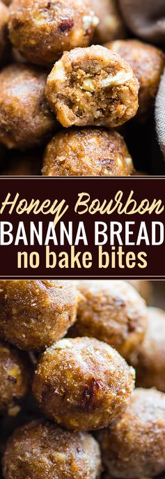 No Bake Honey Bourbon Banana Bread Bites (Gluten Free, Dairy Free