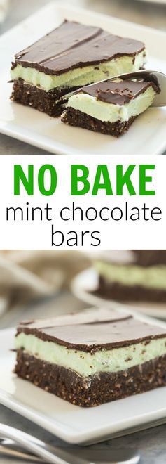 No Bake Mint Chocolate Bars