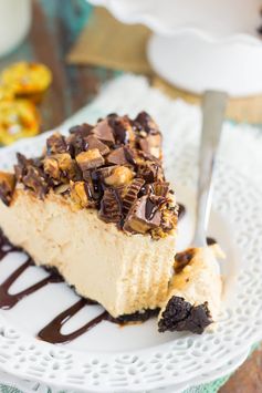 No-Bake Peanut Butter Cup Cheesecake