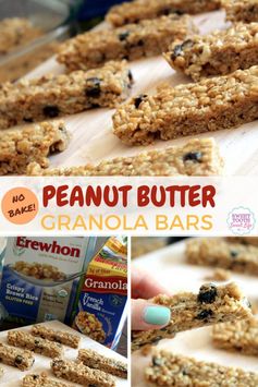 No Bake Peanut Butter Granola Bars