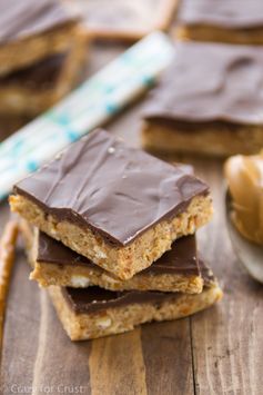 No Bake Peanut Butter Pretzel Bars