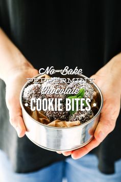 No-Bake Peppermint Chocolate Cookie Bites