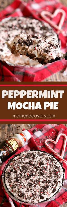 No-Bake Peppermint Mocha Pie