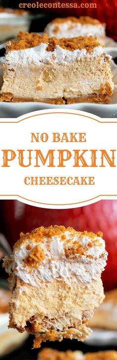 No Bake Pumpkin Cheesecake Lasagna