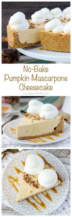 No-Bake Pumpkin Mascarpone Cheesecake