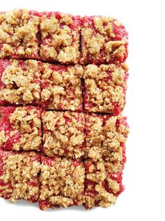 No-Bake Raspberry Chia Jam Bars (Vegan, GF & Paleo