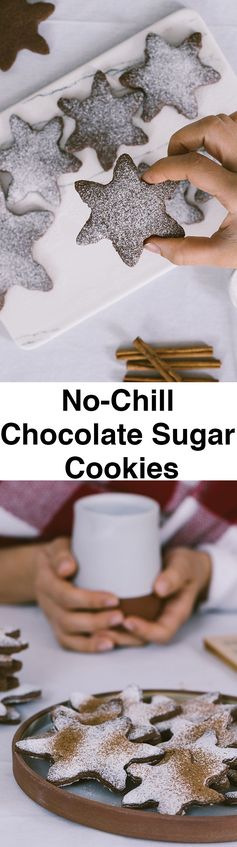 No-Chill Chocolate Sugar Cookies