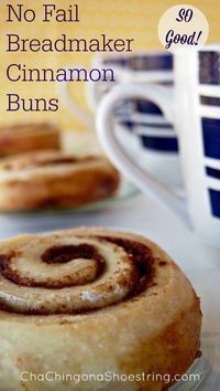 No Fail Breadmaker Cinnamon Buns