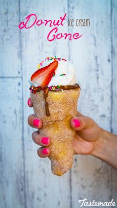 No Rise Donut Cones With Ice Cream