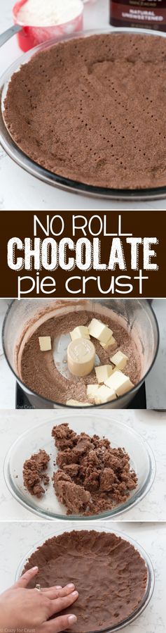 No Roll Chocolate Pie Crust