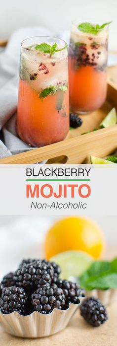 Non Alcoholic Blackberry Mojito