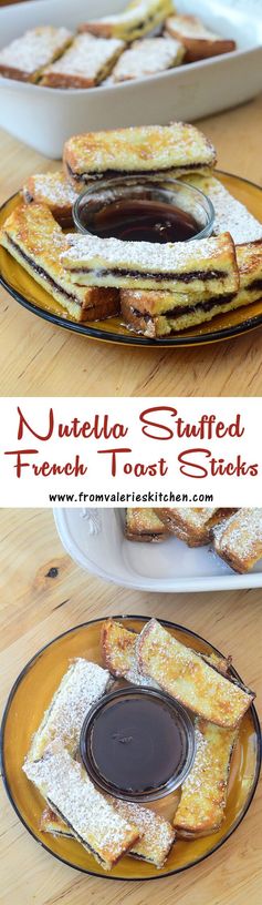 Nutella Stuffed French Toast Sticks