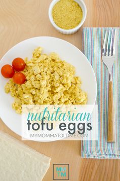 Nutritarian Tofu Scrambled Eggs