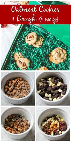 Oatmeal Cookies 4 Ways