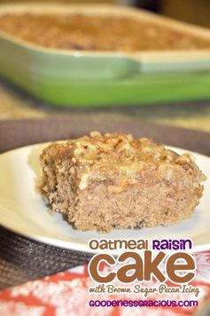 Oatmeal Raisin Cake (Hoosier Cake