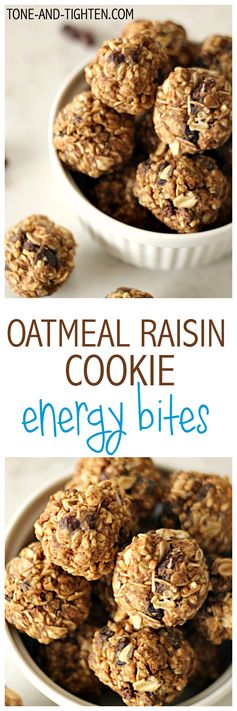 Oatmeal Raisin Energy Bites