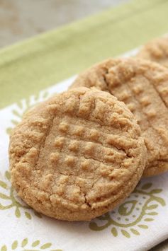 Old Fashioned 3 Ingredient Peanut Butter Cookies