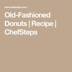 Old-Fashioned Donuts