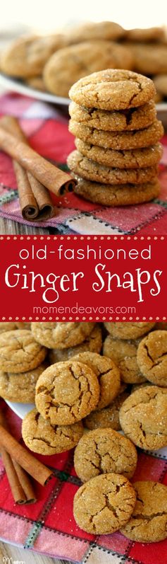 Old-Fashioned Ginger Snap Cookies