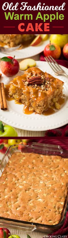 Old Fashioned Warm Apple Cake